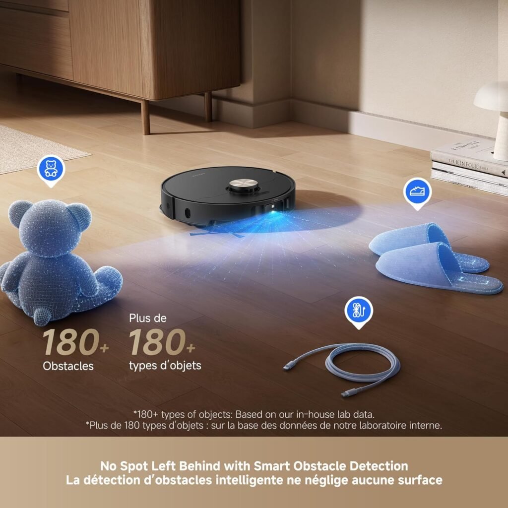 DREAME L50 Ultra Robot Vacuum and Mop with Auto-Empty and Mop Self-Cleaning, Precise Obstacle Avoidance, 19,500Pa Suction, HyperStream Detangling DuoBrush