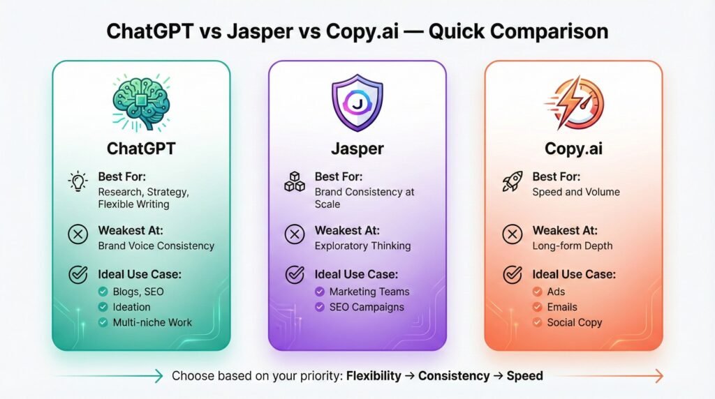chat gpt jasper and copy ai